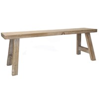Natural Wood Decorative Bench 60cm